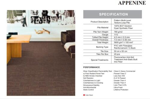 Karpet Tile Durafloor Appenine