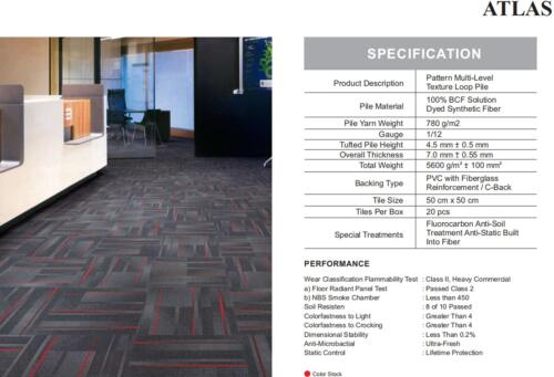 Karpet Tile Durafloor Atlas