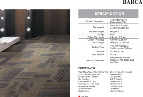 Karpet Tile Durafloor Barca