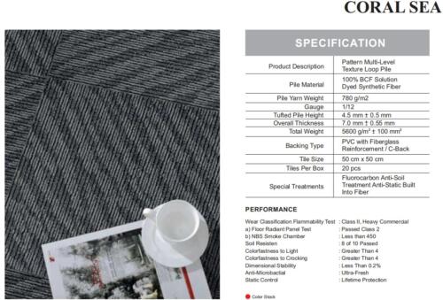 Karpet Tile Durafloor Coral Sea