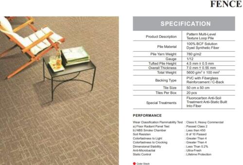 Karpet Tile Durafloor Fence