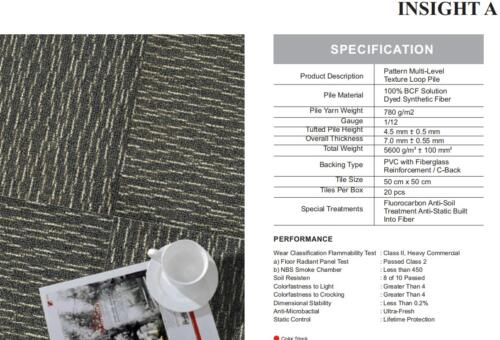 Karpet Tile Durafloor Insight A