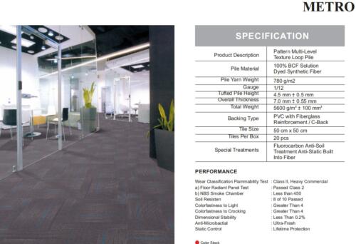 Karpet Tile Durafloor Metro