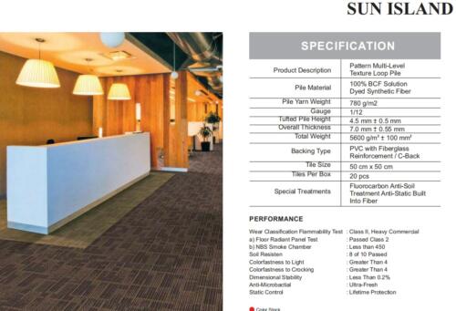 Karpet Tile Durafloor Sun Island