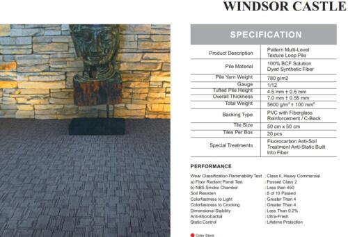Karpet Tile Durafloor Castle